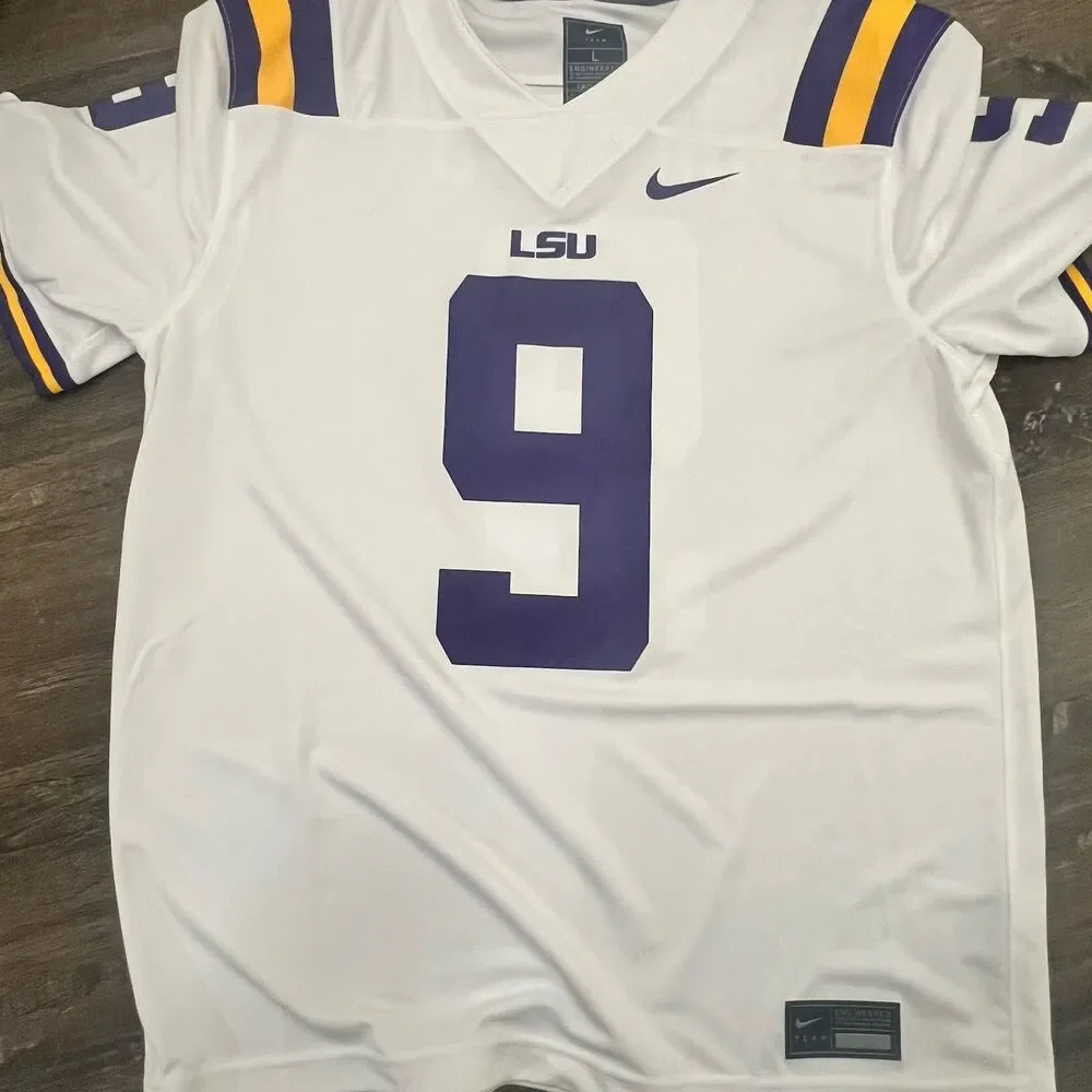 Joe Burrow Burreaux LSU Tigers Nike College Football Jersey Men XL BV7381-104